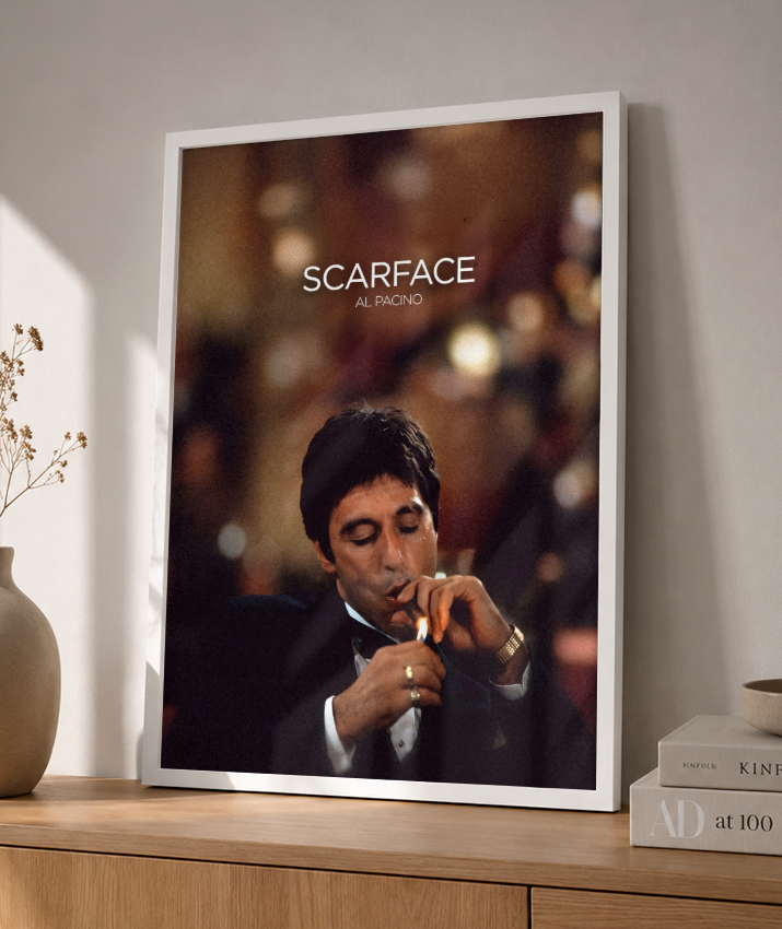 Quadro decorativo Scarface Cigar Lounge Cinematic Poster