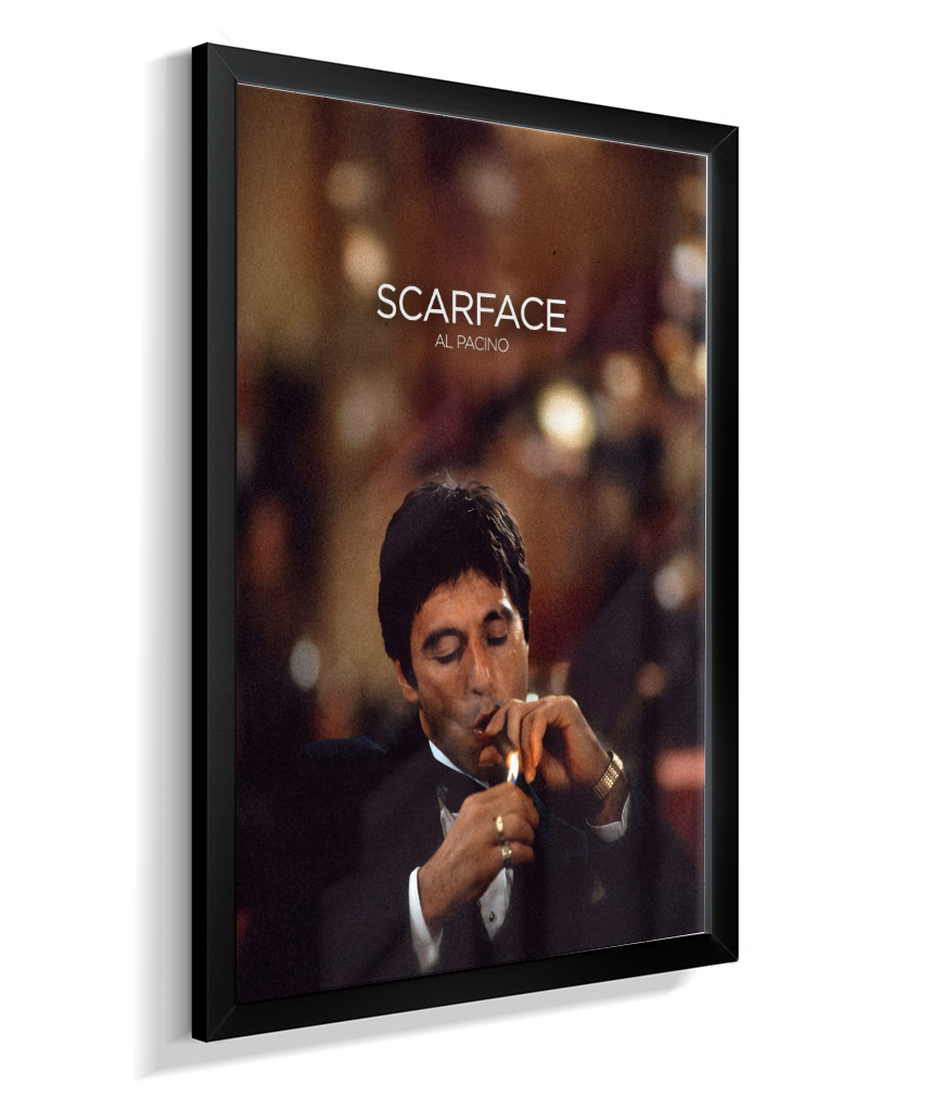 Quadro decorativo Scarface Cigar Lounge Cinematic Poster