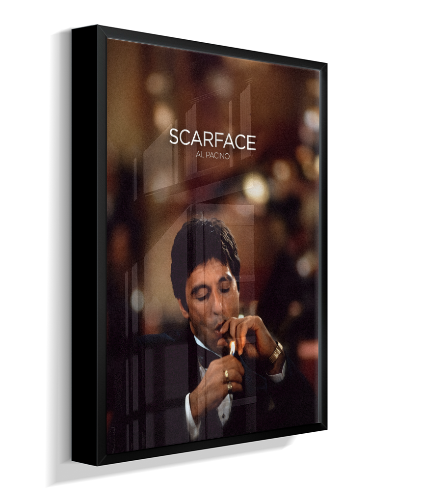 Quadro decorativo Scarface Cigar Lounge Cinematic Poster