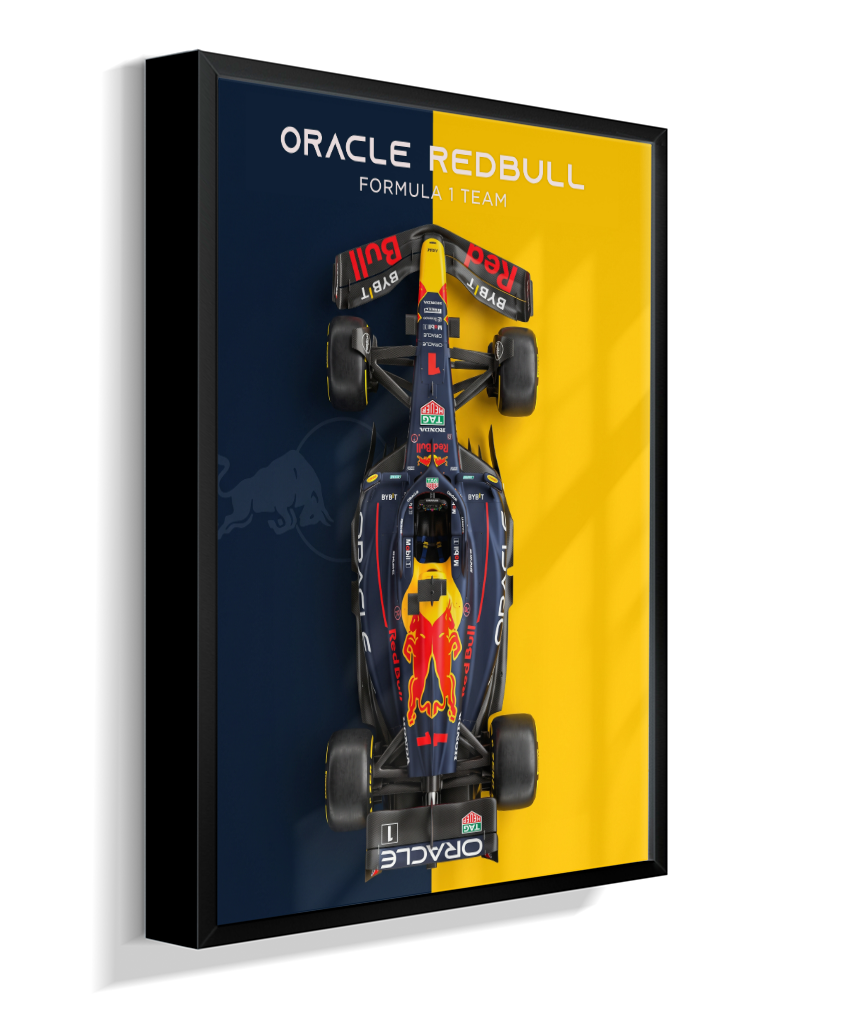 Quadro Decorativo Fórmula 1 Red Bull Racing F1 Dual Tone Flat-Lay