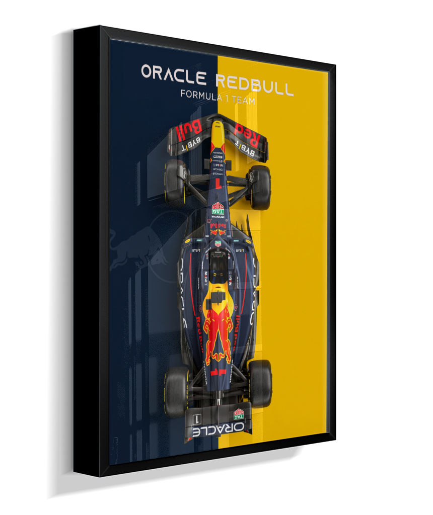 Quadro Decorativo Fórmula 1 Red Bull Racing F1 Dual Tone Flat-Lay