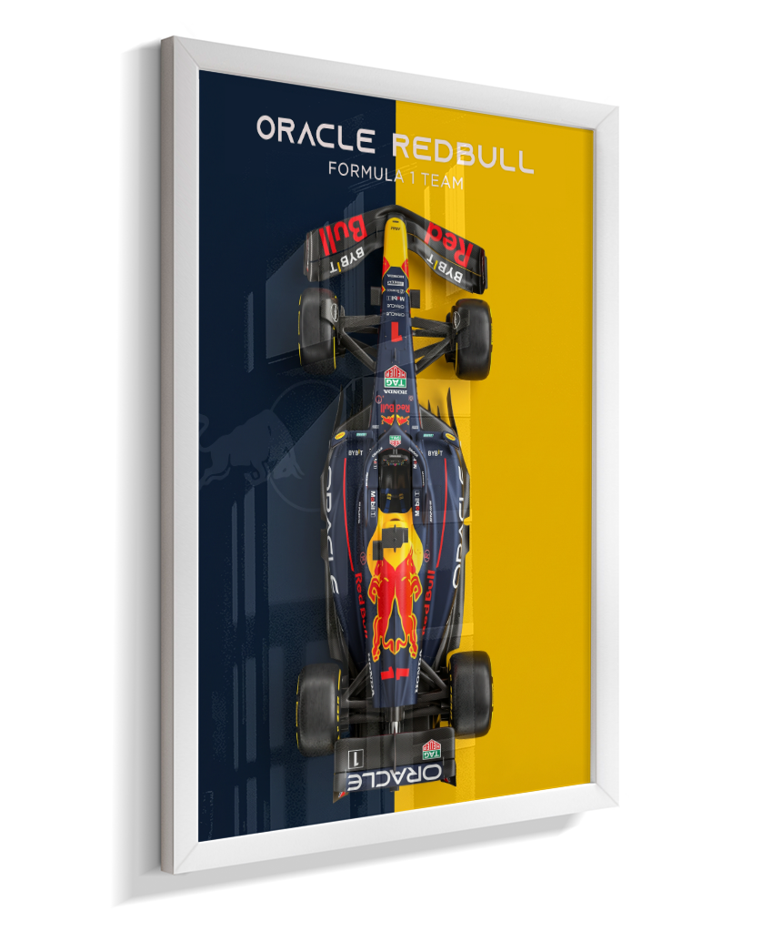 Quadro Decorativo Fórmula 1 Red Bull Racing F1 Dual Tone Flat-Lay