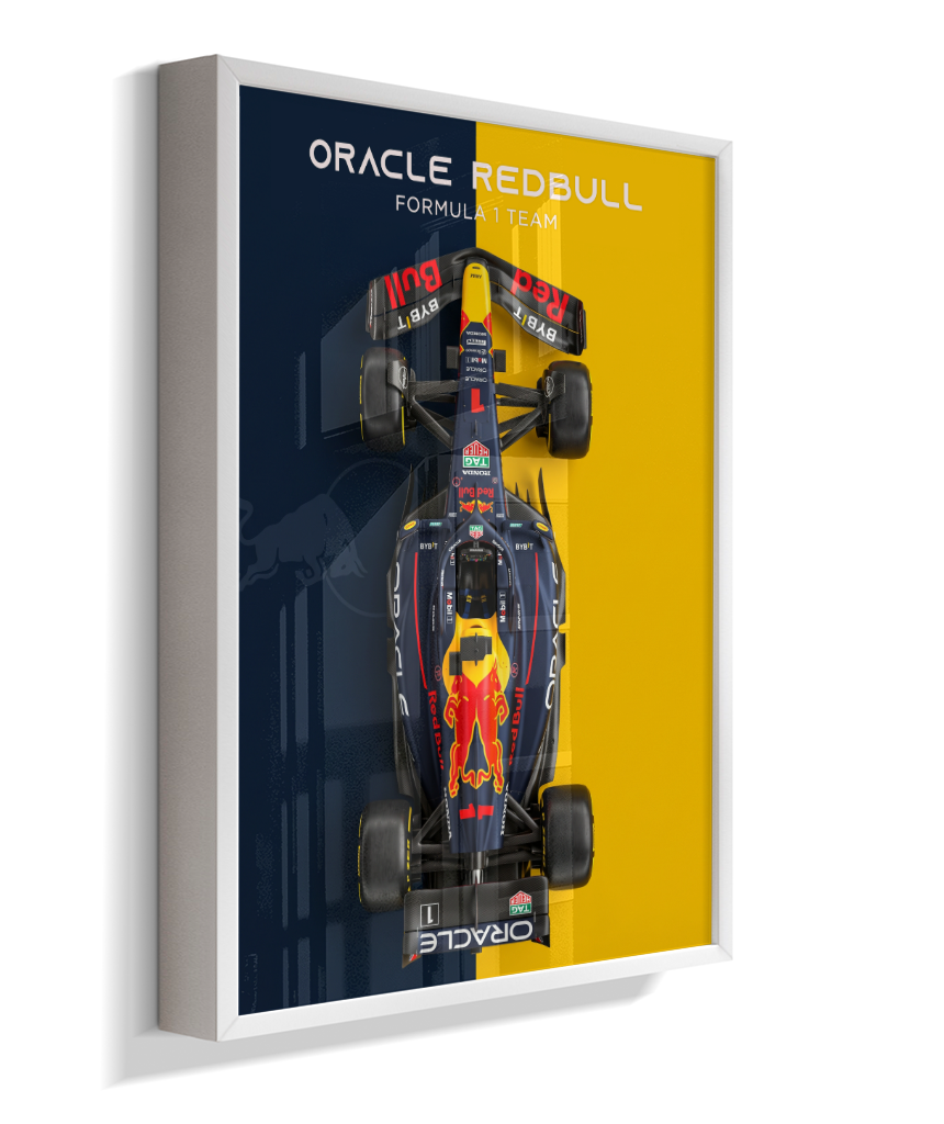 Quadro Decorativo Fórmula 1 Red Bull Racing F1 Dual Tone Flat-Lay