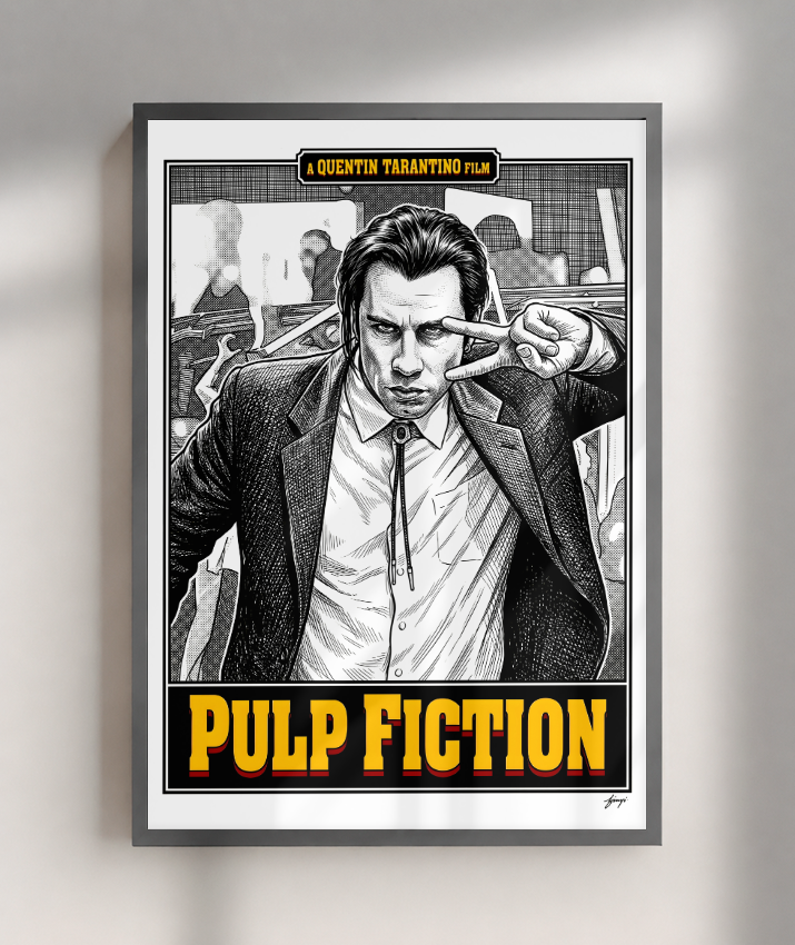 Quadro Decorativo Pulp Fiction Vincent Vega Victory