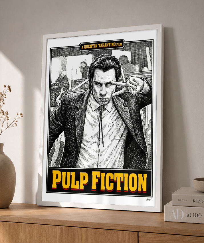 Quadro Decorativo Pulp Fiction Vincent Vega Victory