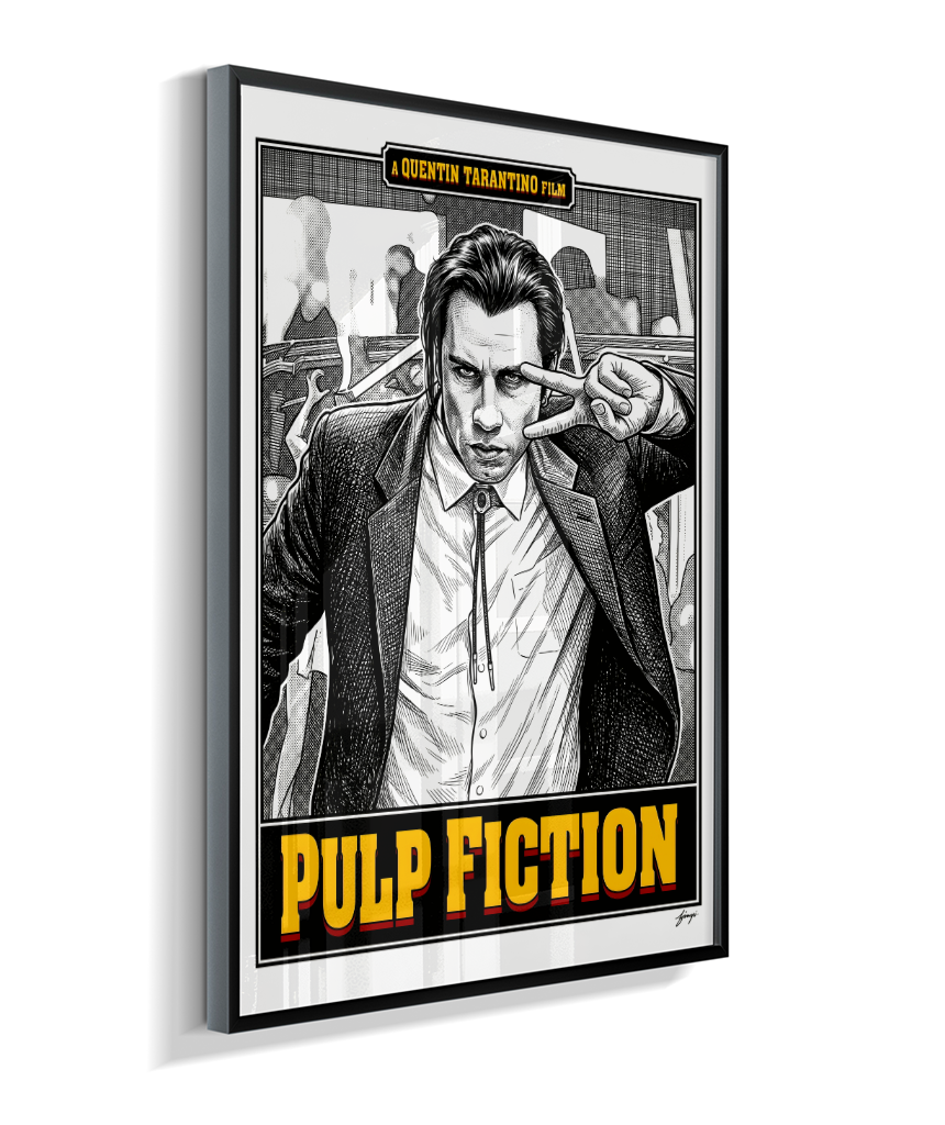 Quadro Decorativo Pulp Fiction Vincent Vega Victory