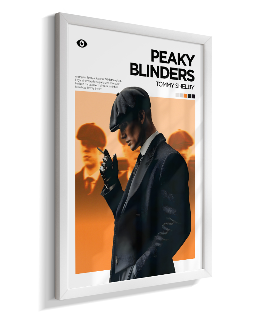 Quadro Decorativo Peaky Blinders Thomas Shelby - Poster Minimalista Serie