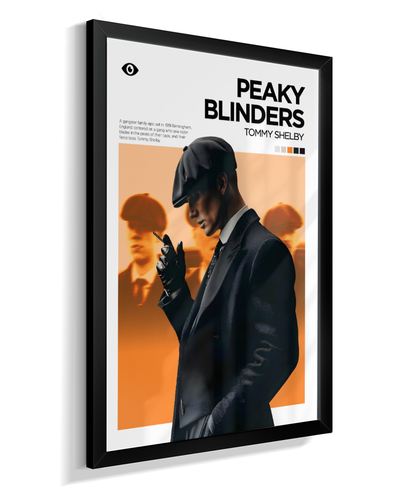 Quadro Decorativo Peaky Blinders Thomas Shelby - Poster Minimalista Serie
