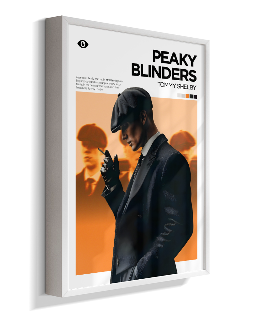 Quadro Decorativo Peaky Blinders Thomas Shelby - Poster Minimalista Serie