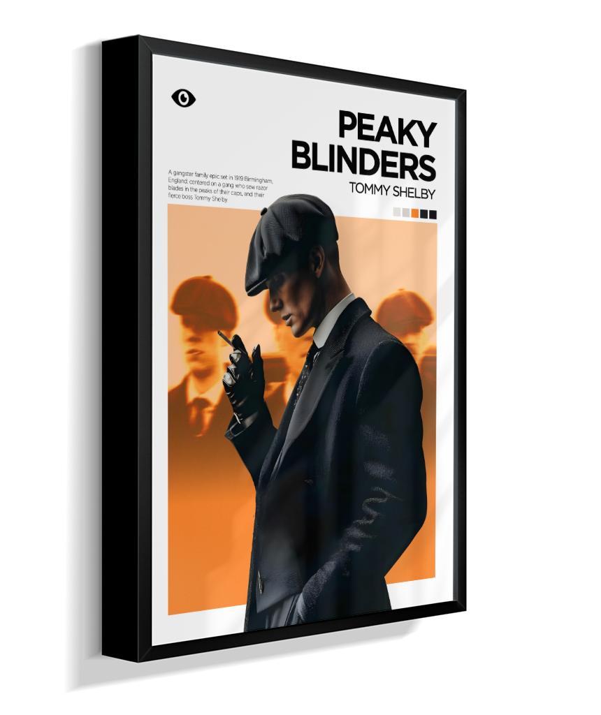 Quadro Decorativo Peaky Blinders Thomas Shelby - Poster Minimalista Serie