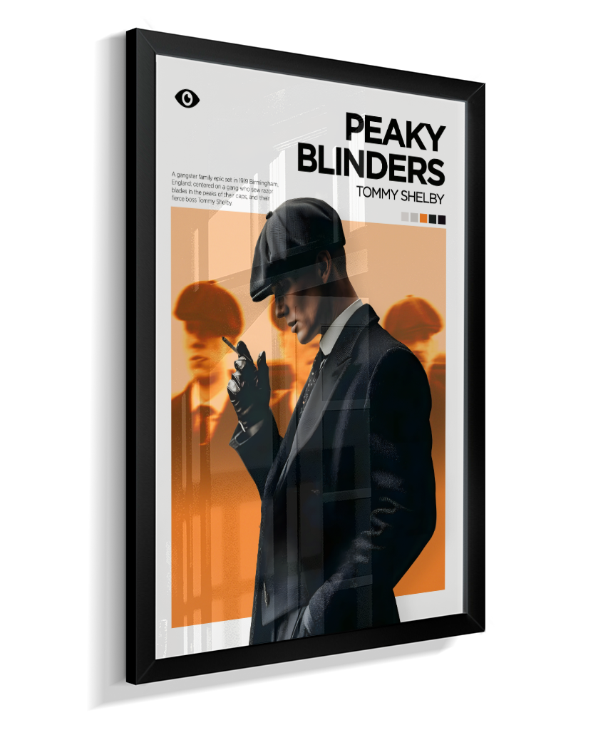 Quadro Decorativo Peaky Blinders Thomas Shelby - Poster Minimalista Serie