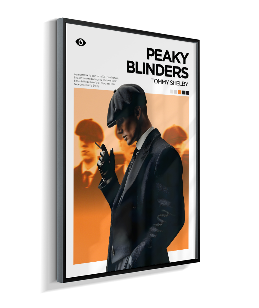 Quadro Decorativo Peaky Blinders Thomas Shelby - Poster Minimalista Serie