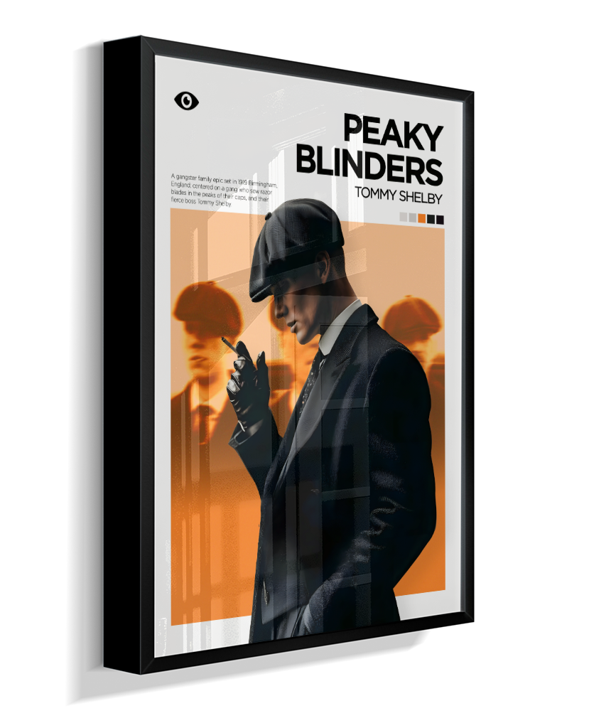Quadro Decorativo Peaky Blinders Thomas Shelby - Poster Minimalista Serie