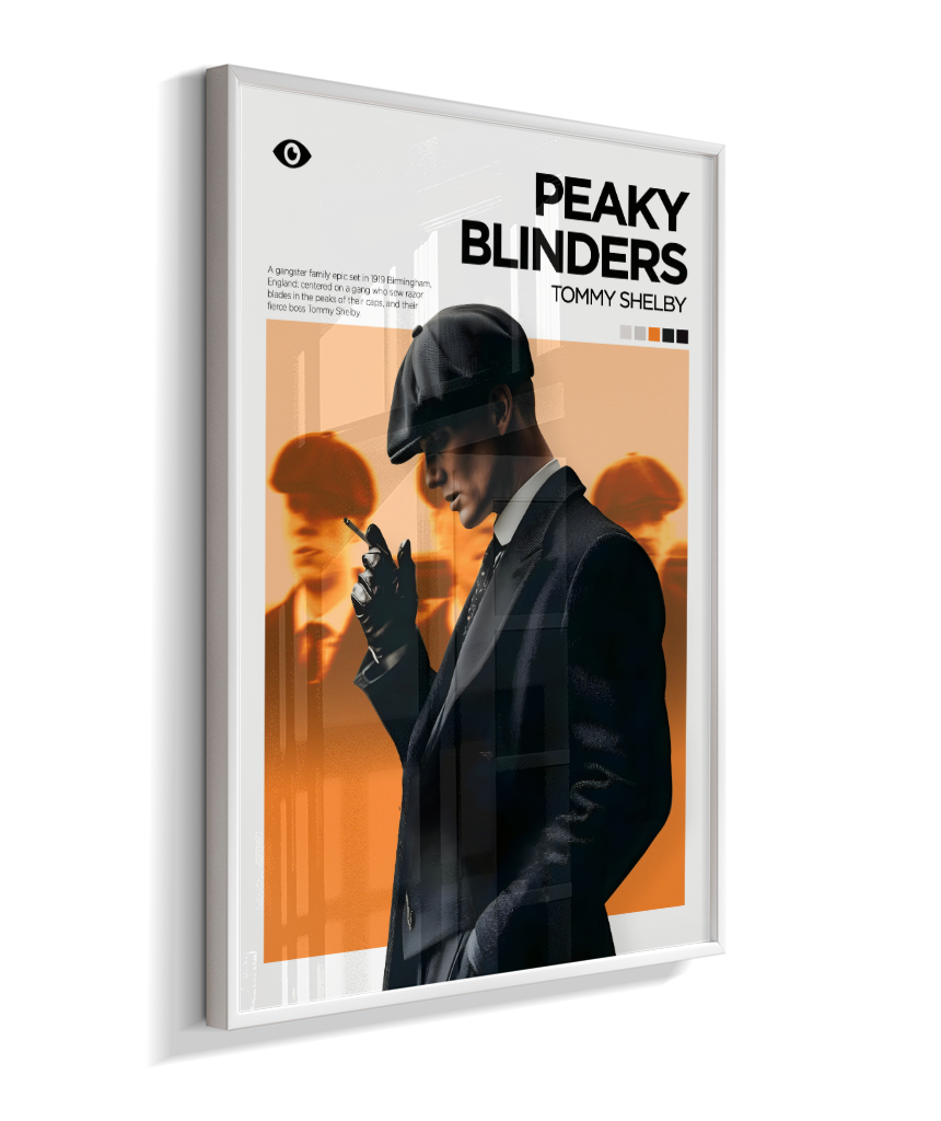 Quadro Decorativo Peaky Blinders Thomas Shelby - Poster Minimalista Serie