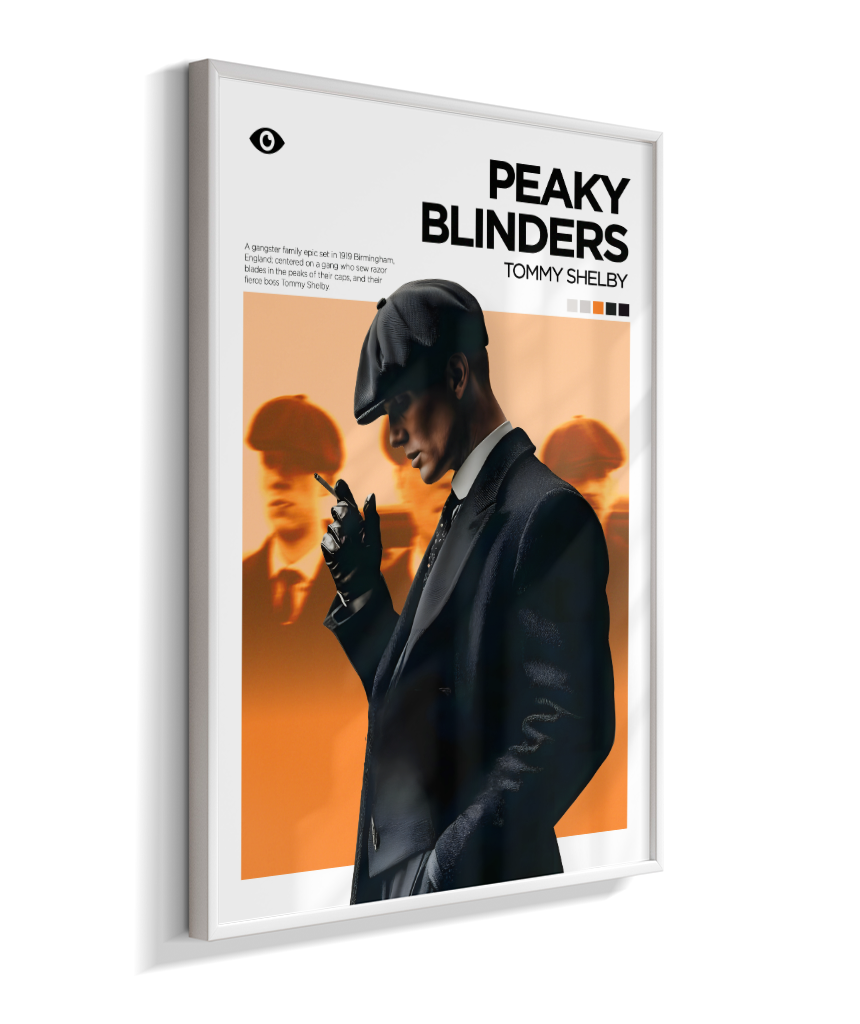 Quadro Decorativo Peaky Blinders Thomas Shelby - Poster Minimalista Serie