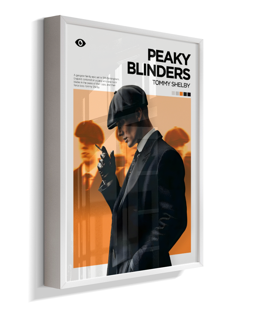 Quadro Decorativo Peaky Blinders Thomas Shelby - Poster Minimalista Serie