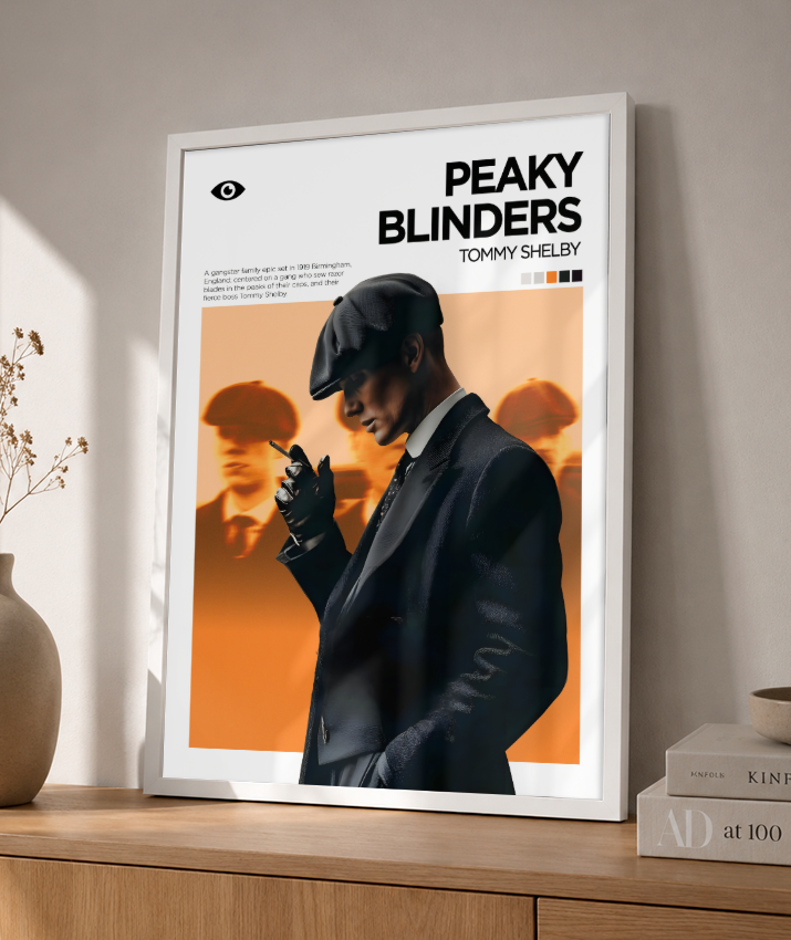 Quadro Decorativo Peaky Blinders Thomas Shelby - Poster Minimalista Serie