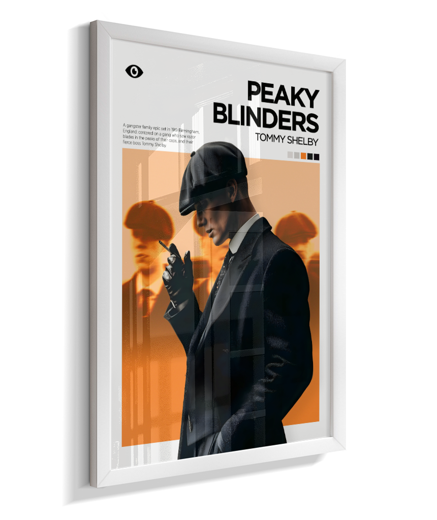 Quadro Decorativo Peaky Blinders Thomas Shelby - Poster Minimalista Serie