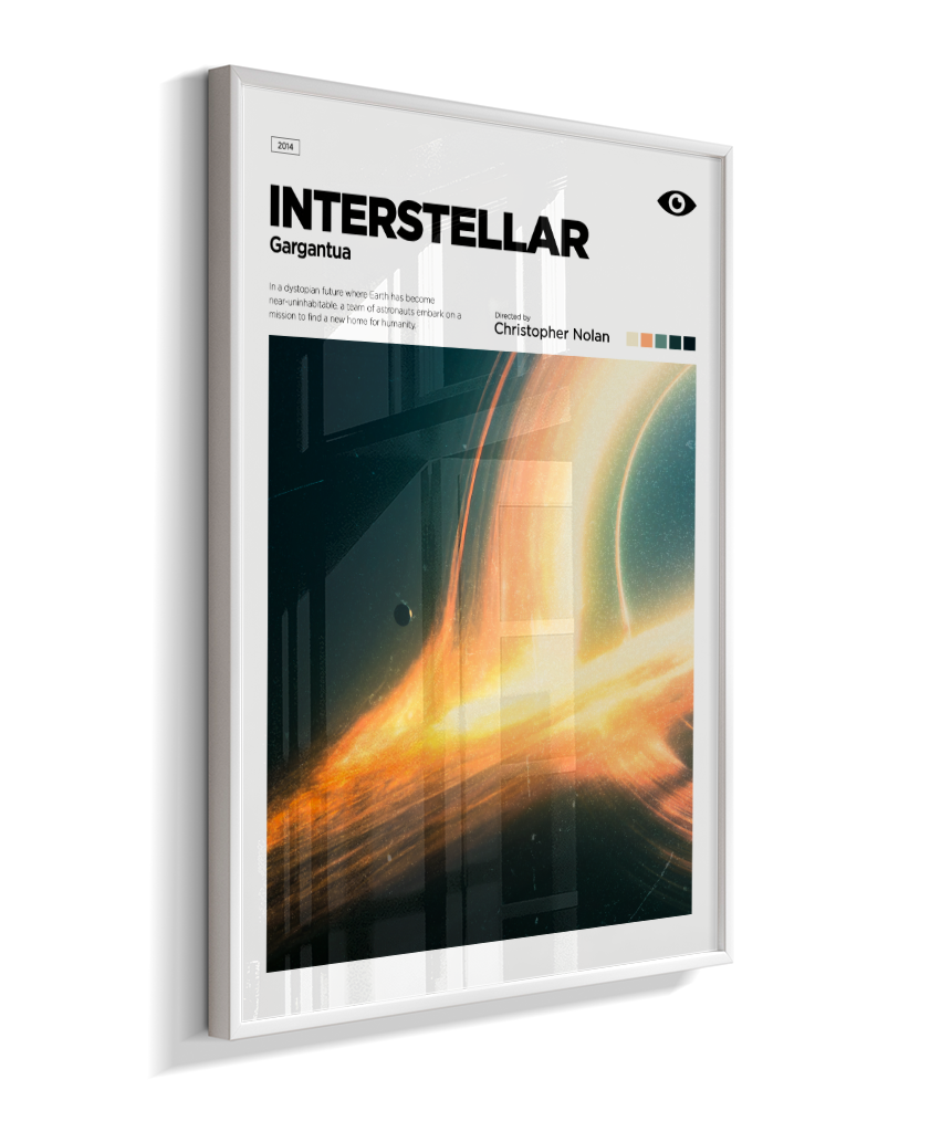 Quadro Decorativo Interstellar Gargantua Minimalist Editorial Art