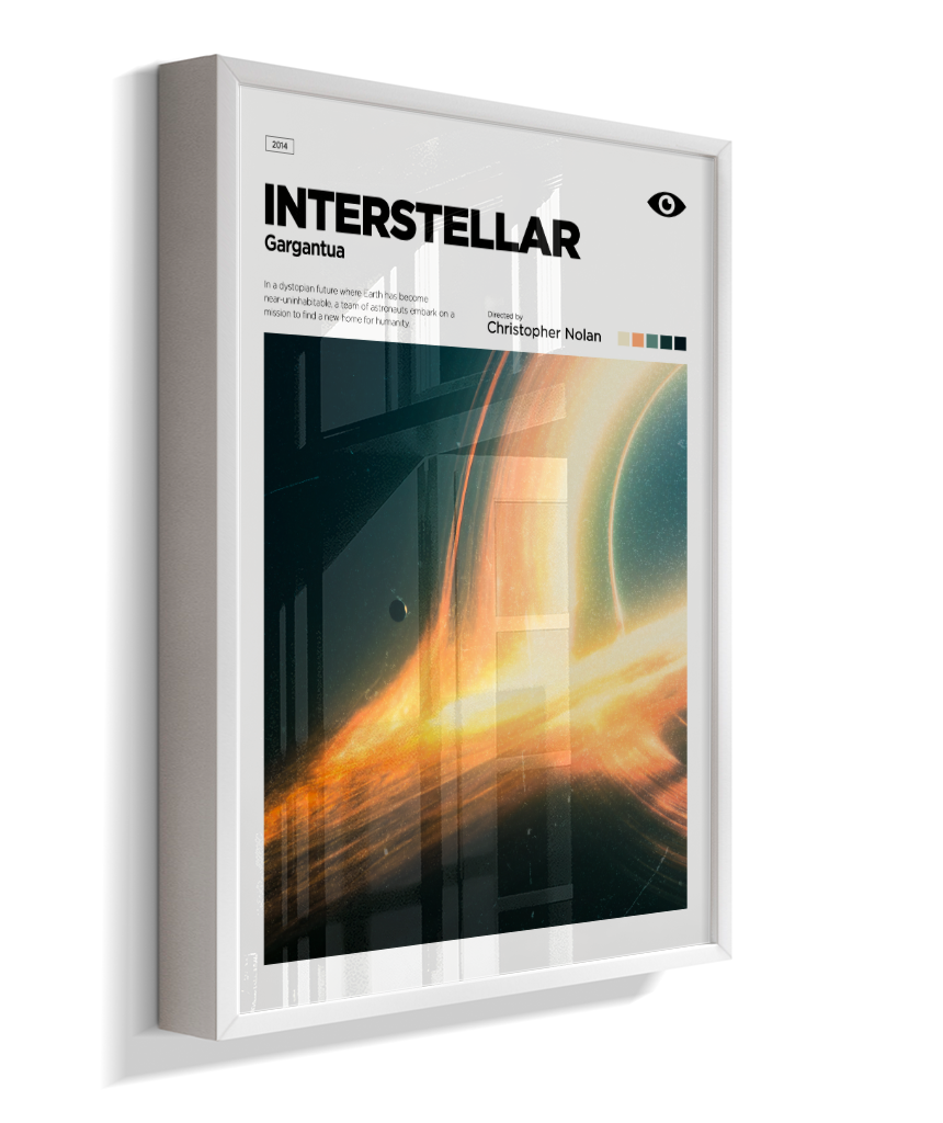 Quadro Decorativo Interstellar Gargantua Minimalist Editorial Art