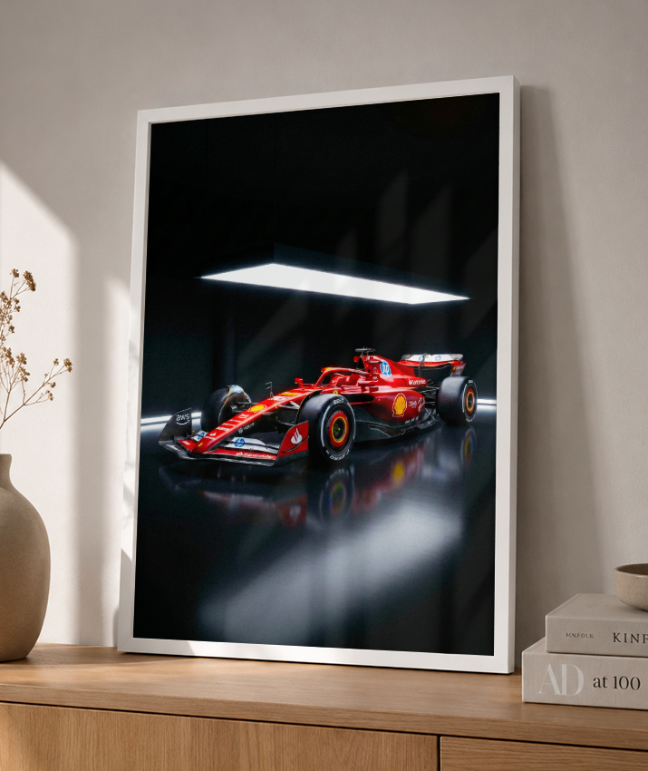 Quadro Decorativo Ferrari F1 Studio Dark Edition