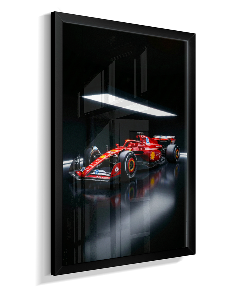 Quadro Decorativo Ferrari F1 Studio Dark Edition