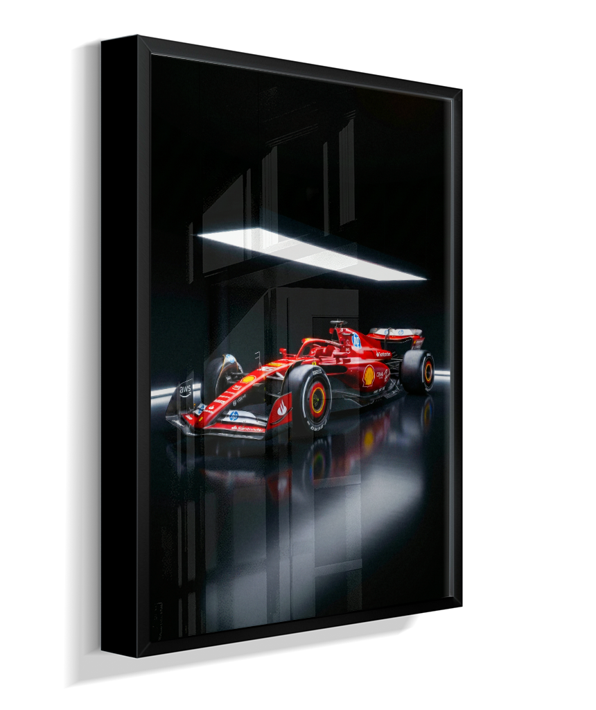 Quadro Decorativo Ferrari F1 Studio Dark Edition