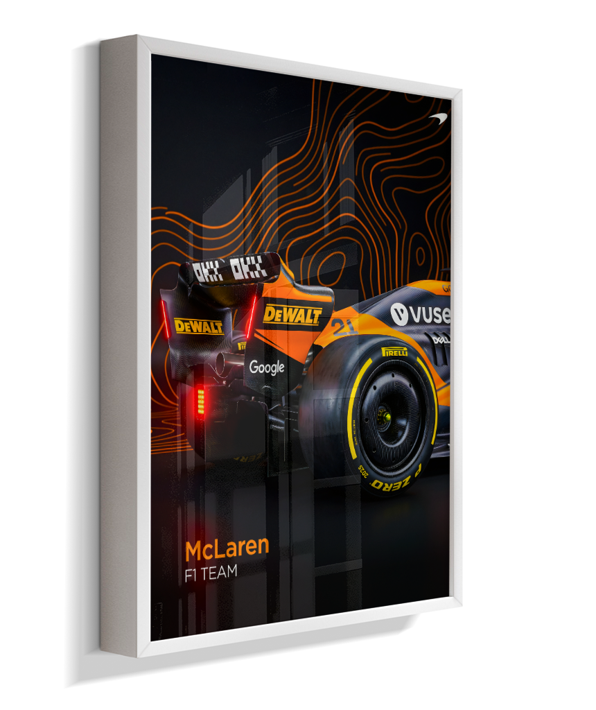 Quadro Decorativo Fórmula 1 McLaren F1 Dark Neon