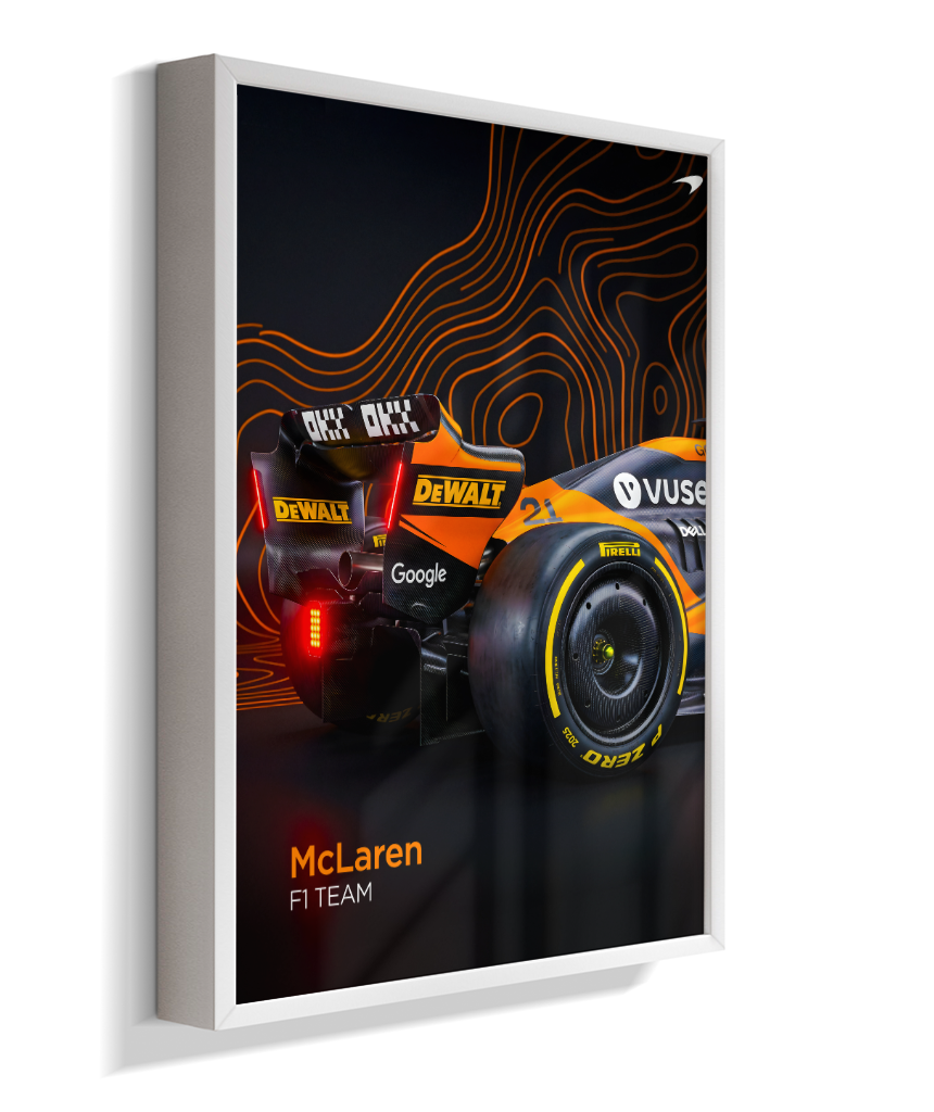 Quadro Decorativo Fórmula 1 McLaren F1 Dark Neon