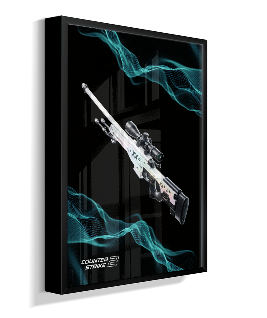 Quadro Decorativo CS2 AWP Printstream Abstract Wave