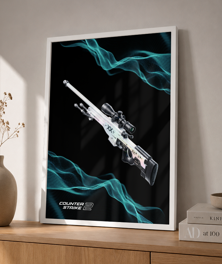 Quadro Decorativo CS2 AWP Printstream Abstract Wave