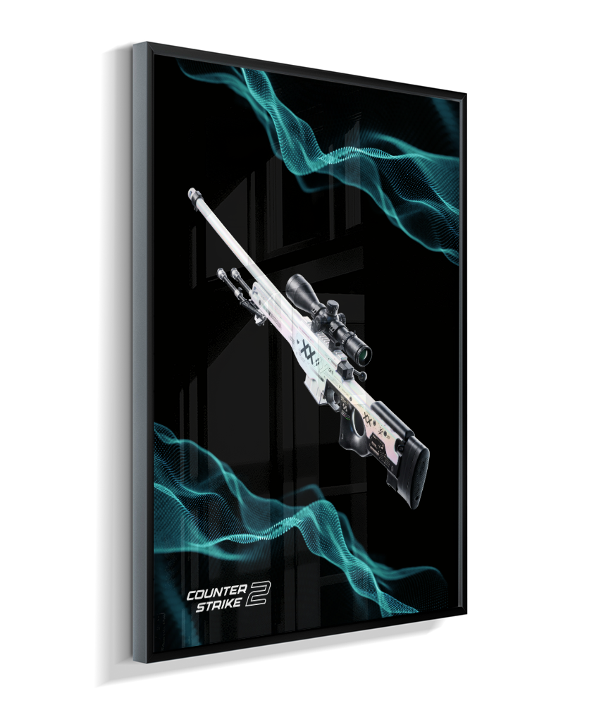 Quadro Decorativo CS2 AWP Printstream Abstract Wave