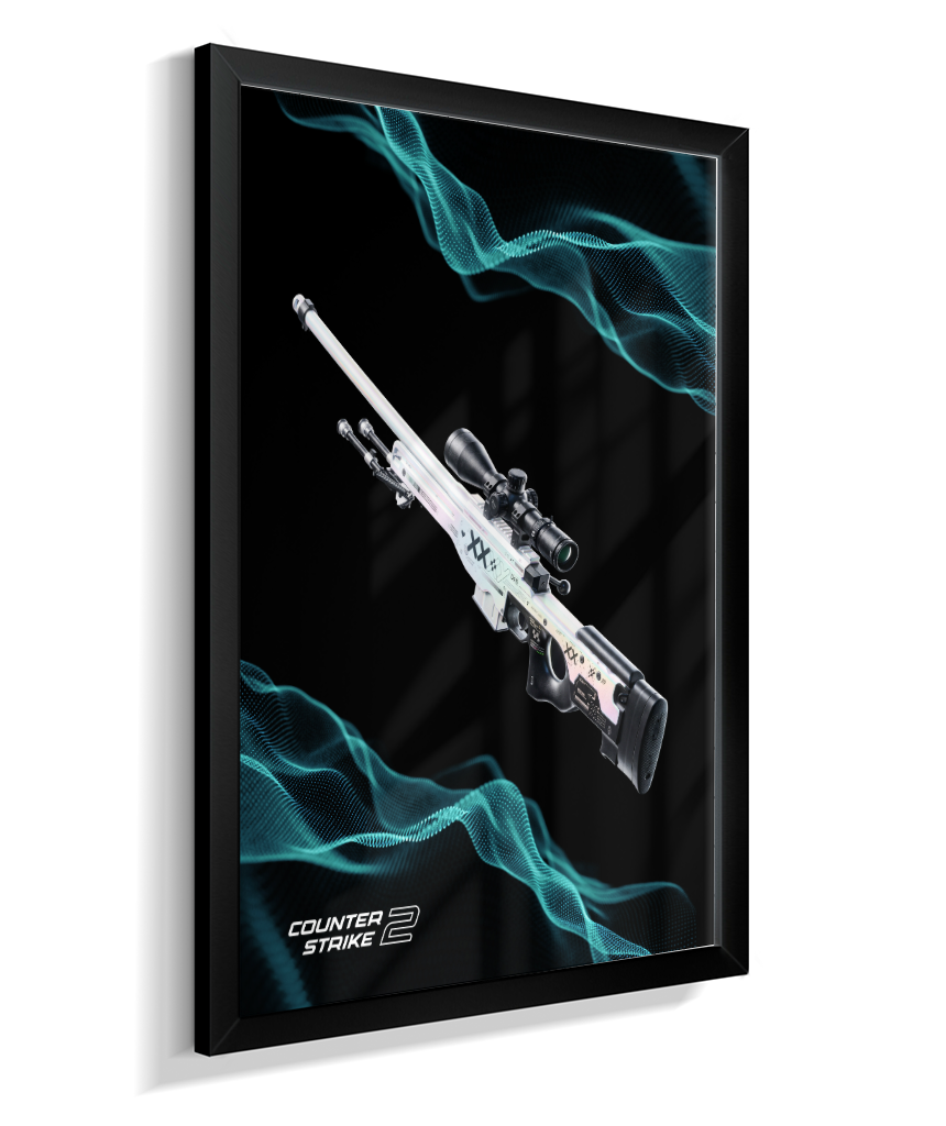 Quadro Decorativo CS2 AWP Printstream Abstract Wave