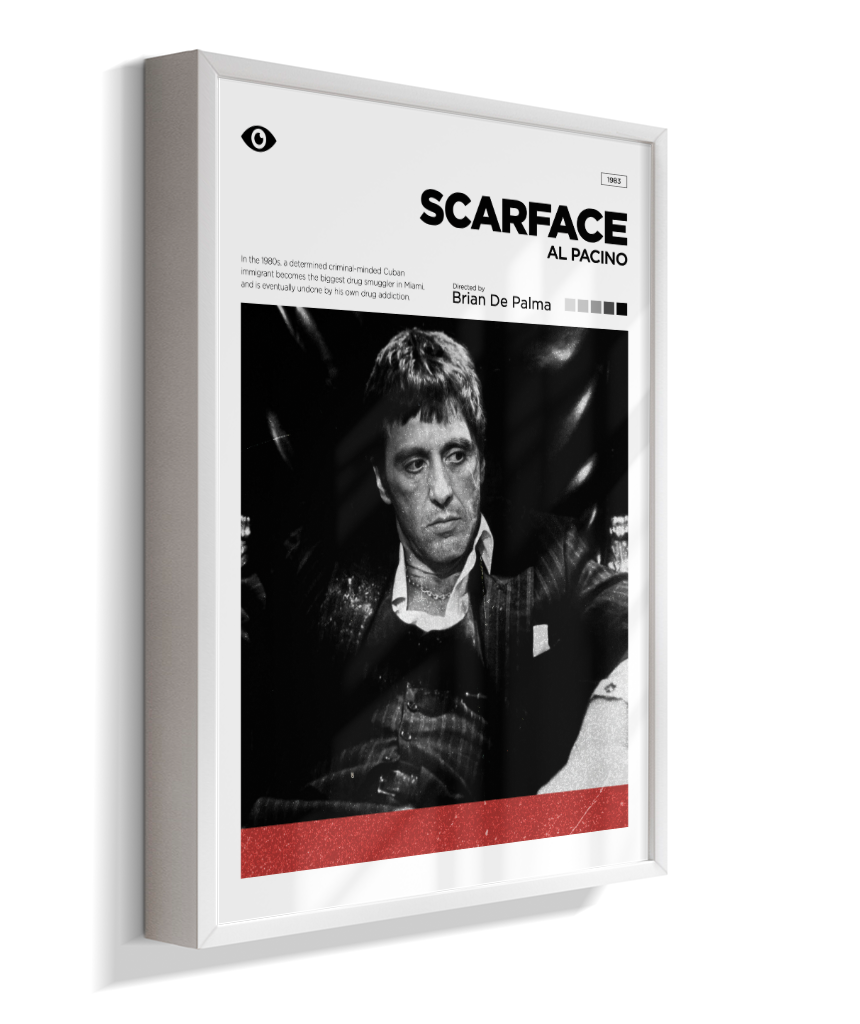 Quadro Decorativo Scarface Minimalist Editorial Art