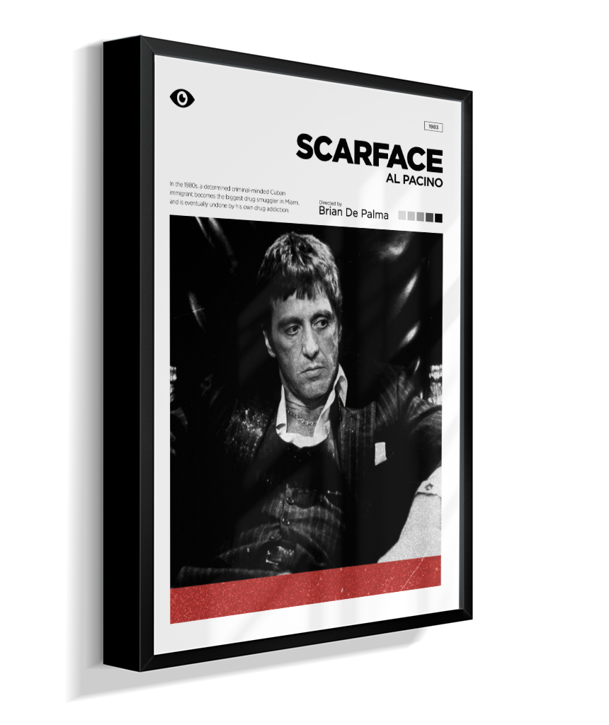 Quadro Decorativo Scarface Minimalist Editorial Art