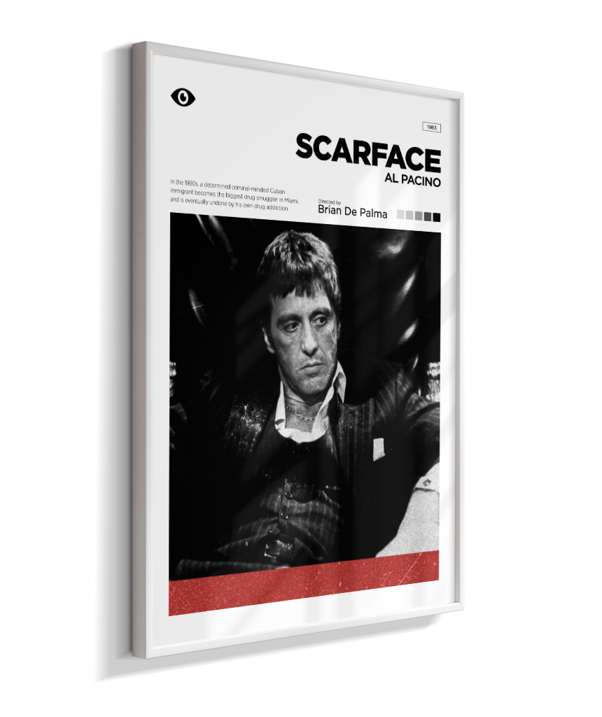 Quadro Decorativo Scarface Minimalist Editorial Art