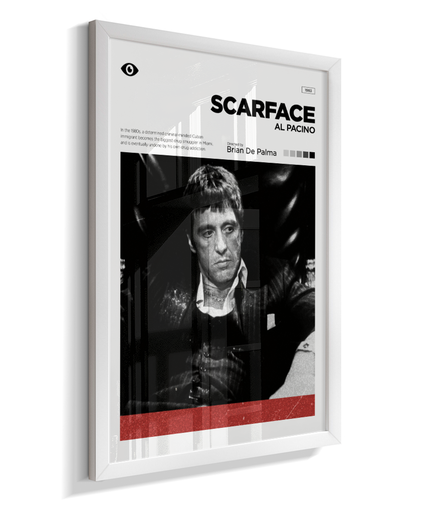 Quadro Decorativo Scarface Minimalist Editorial Art