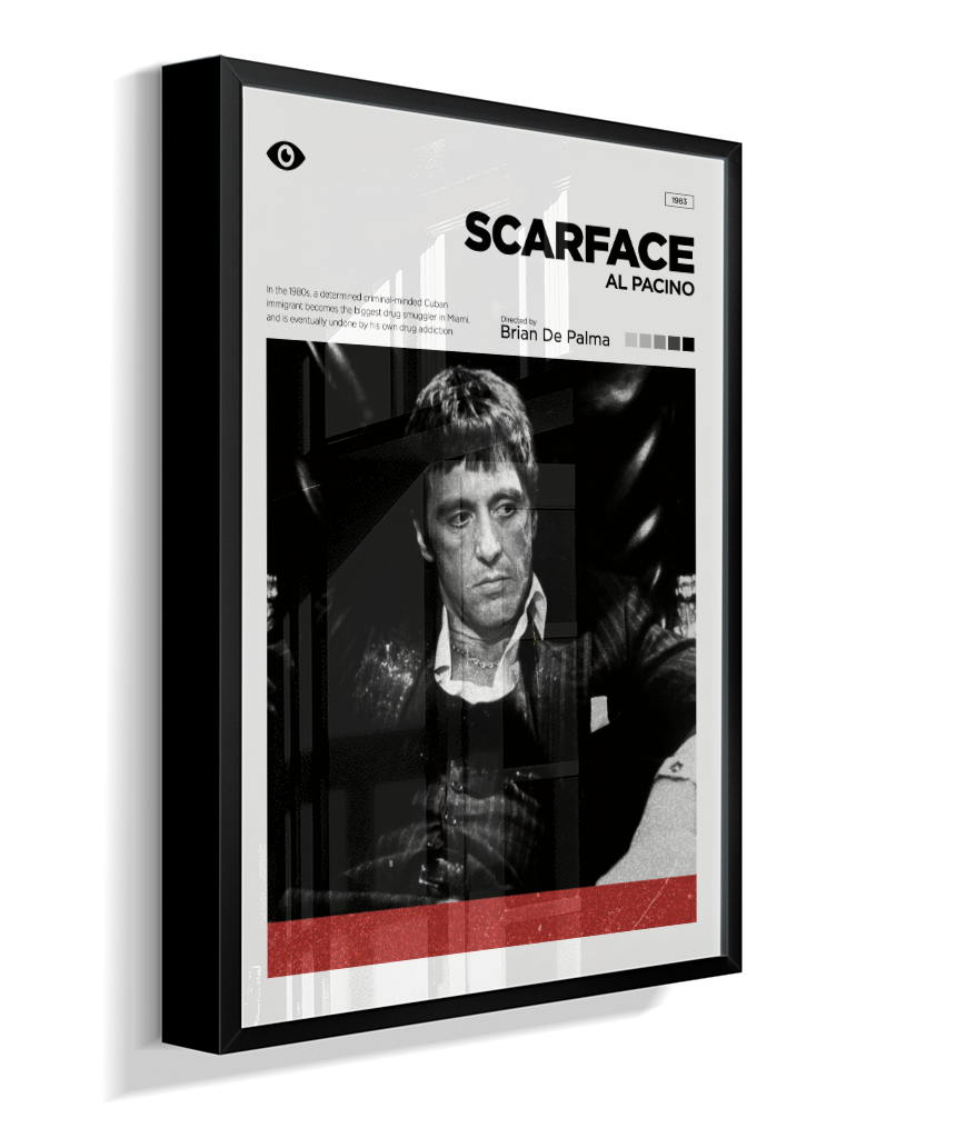 Quadro Decorativo Scarface Minimalist Editorial Art