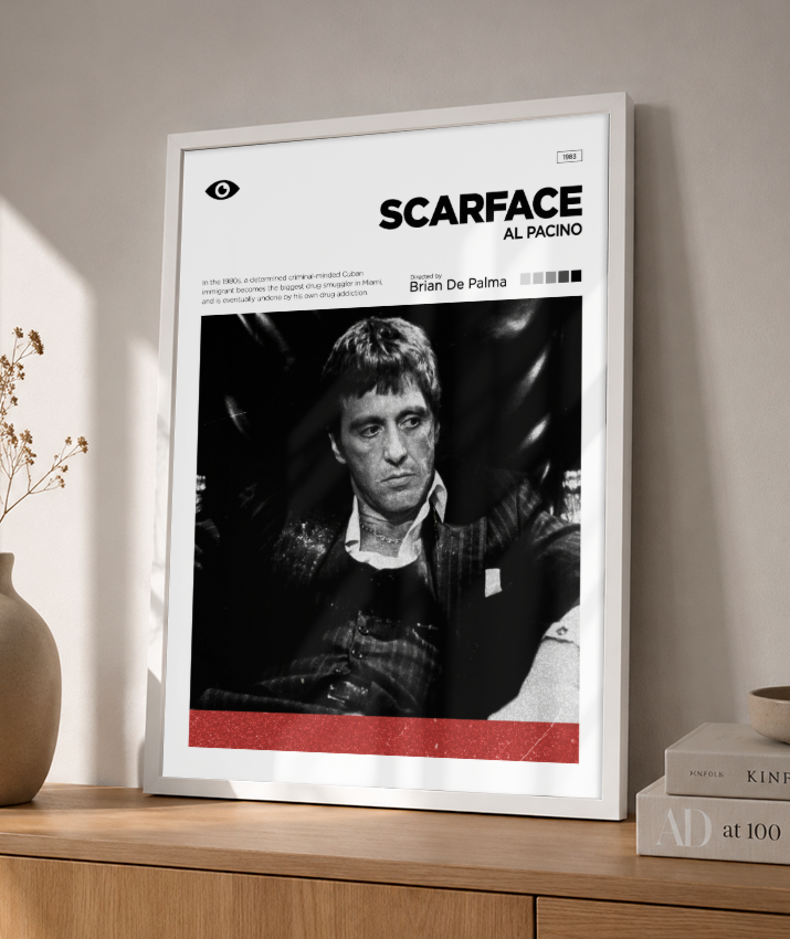 Quadro Decorativo Scarface Minimalist Editorial Art