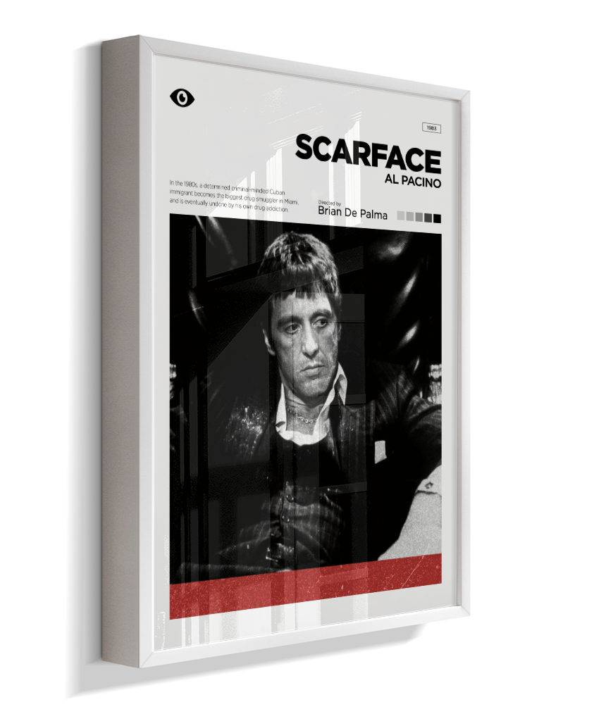 Quadro Decorativo Scarface Minimalist Editorial Art