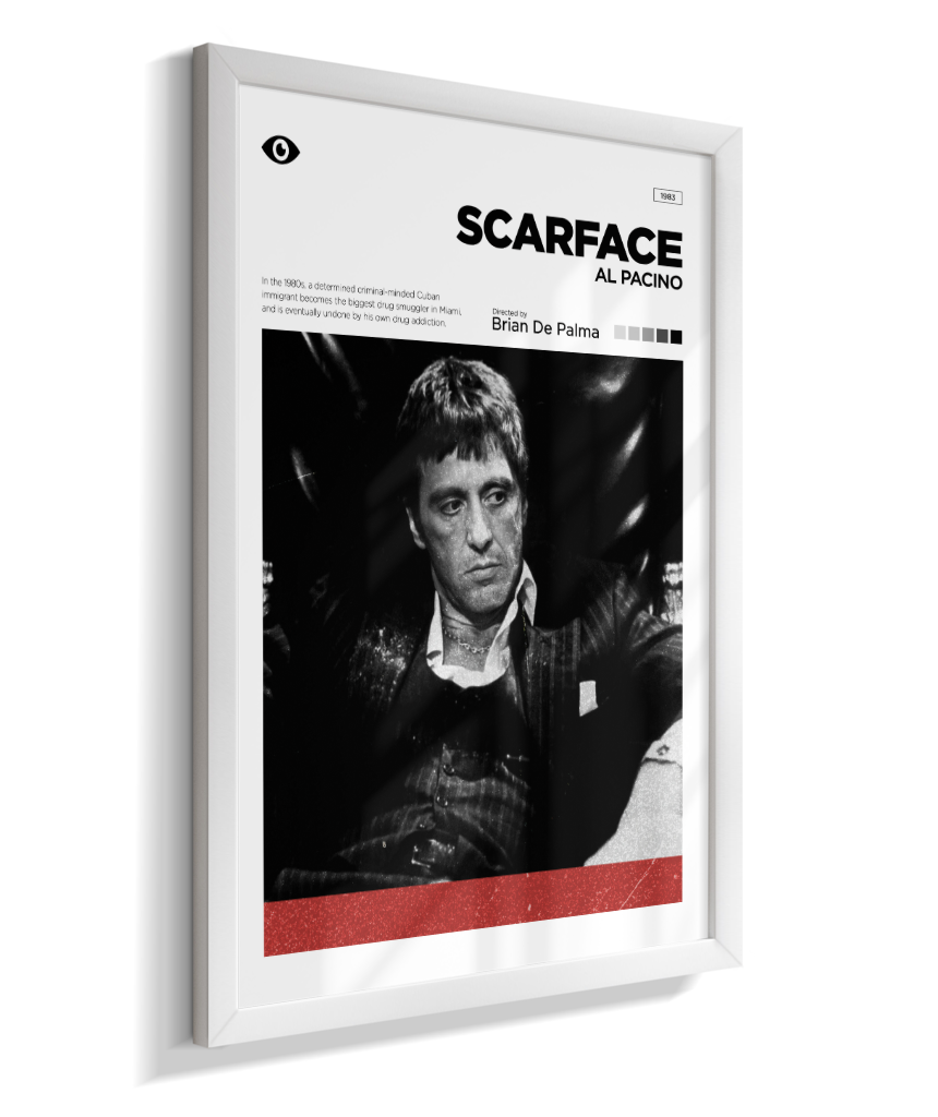 Quadro Decorativo Scarface Minimalist Editorial Art