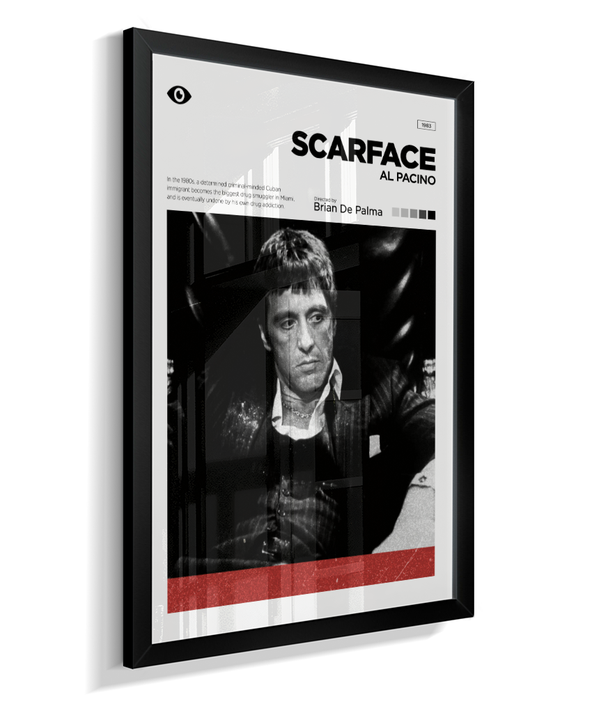 Quadro Decorativo Scarface Minimalist Editorial Art