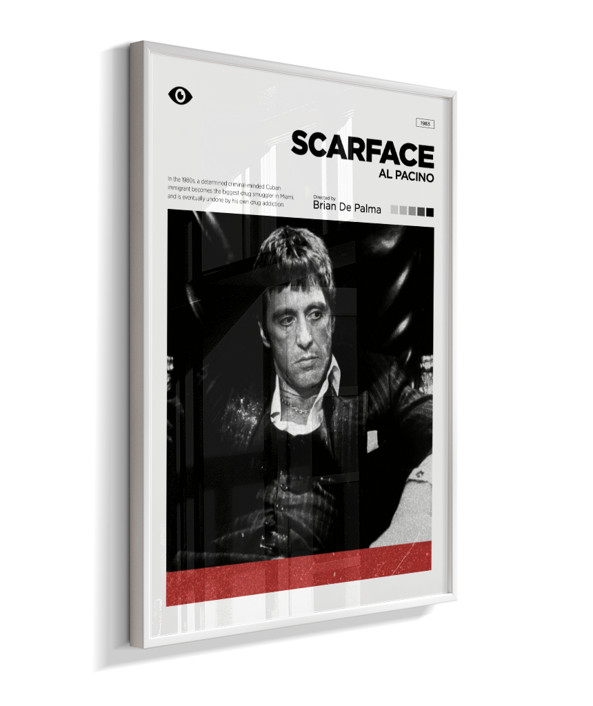 Quadro Decorativo Scarface Minimalist Editorial Art