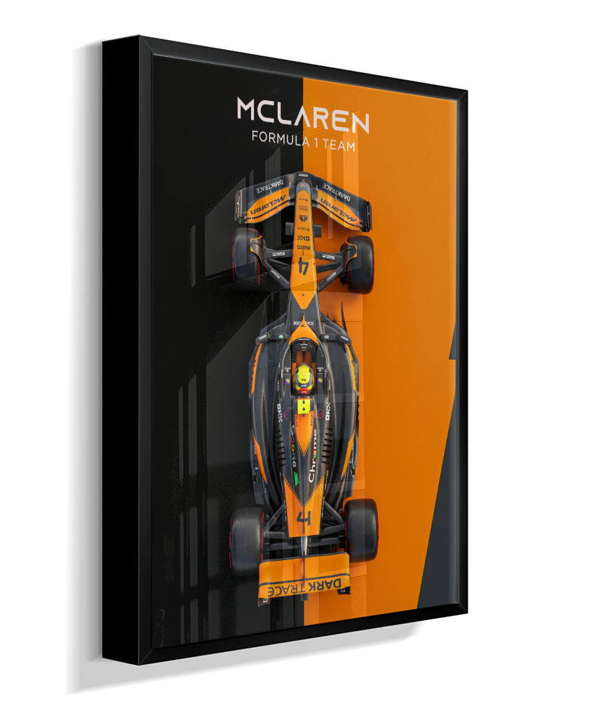 Quadro Decorativo Fórmula 1 McLaren F1 Dual Tone Flat-Lay