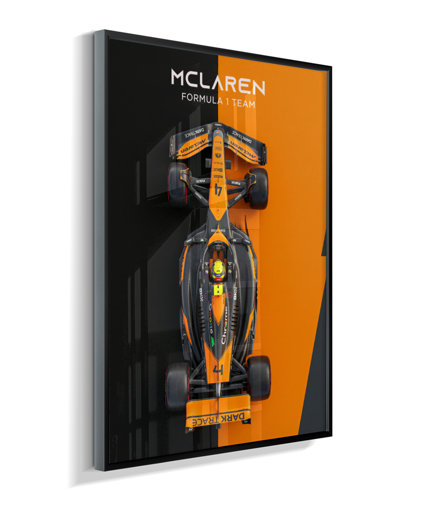 Quadro Decorativo Fórmula 1 McLaren F1 Dual Tone Flat-Lay