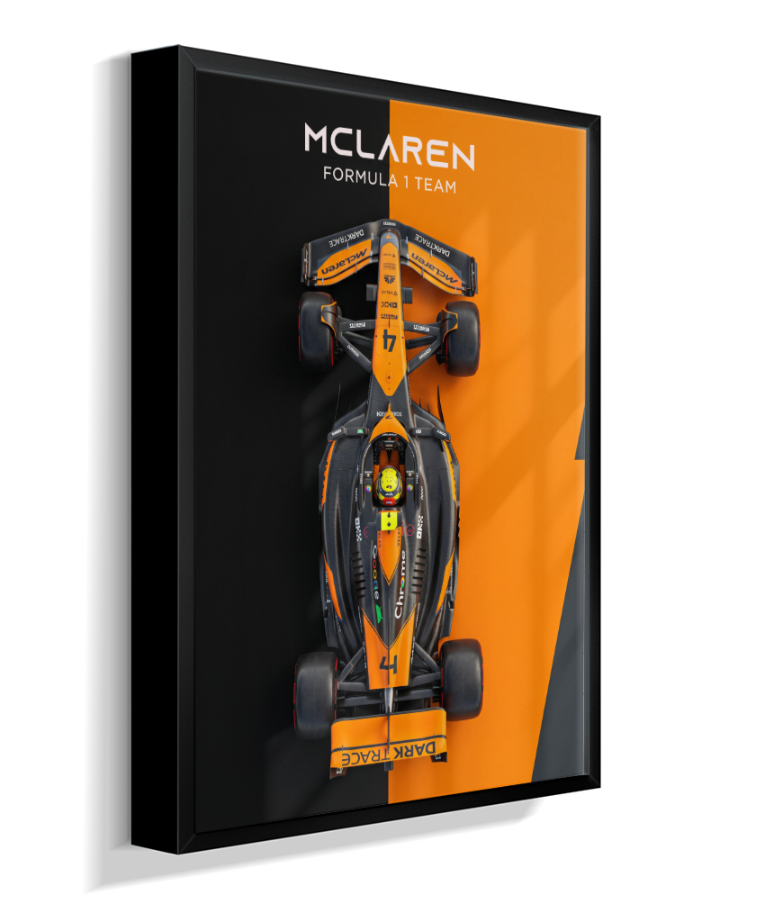 Quadro Decorativo Fórmula 1 McLaren F1 Dual Tone Flat-Lay