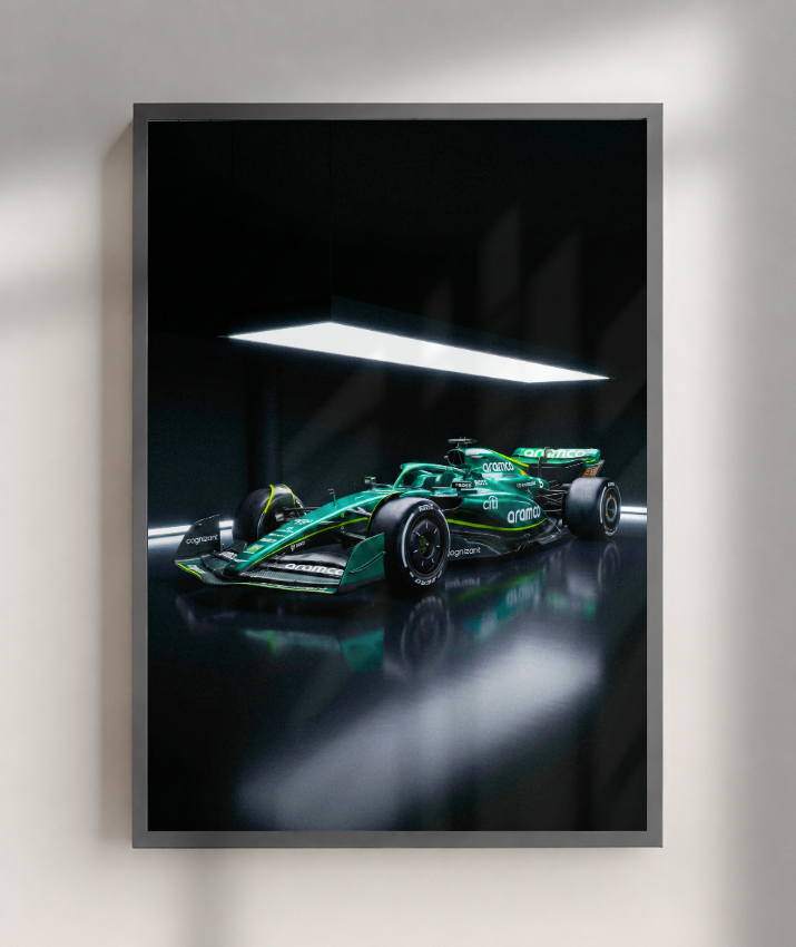 Quadro Decorativo Aston Martin F1 Studio Dark Edition
