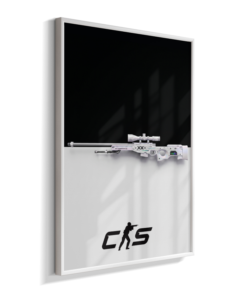 Quadro Decorativo CS2 AWP Printstream Minimalista