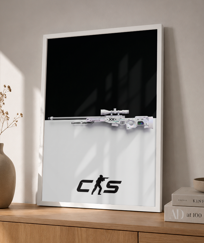 Quadro Decorativo CS2 AWP Printstream Minimalista
