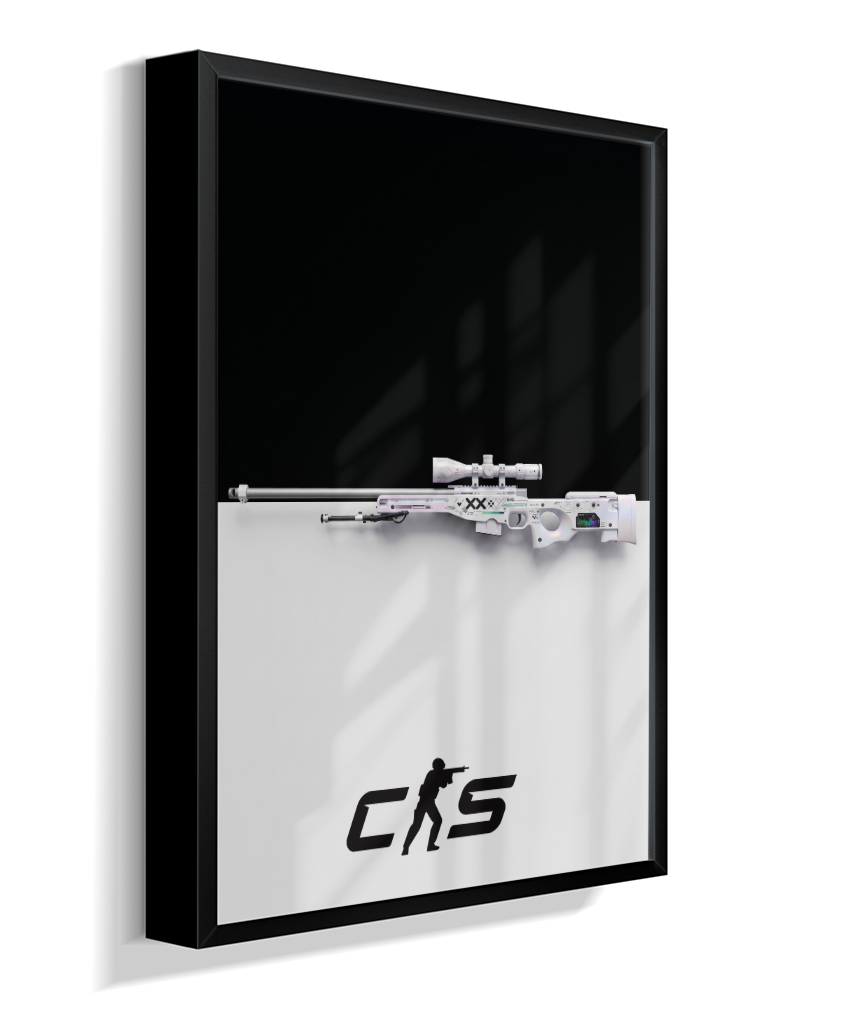 Quadro Decorativo CS2 AWP Printstream Minimalista